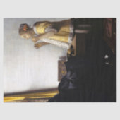 Johannes Vermeer - Young Woman with Pearl Ketting Tissuepapier (Voorkant)