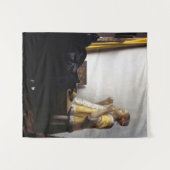 Johannes Vermeer - Young Woman with Pearl Ketting Wandkleed (Voorkant (horizontaal))