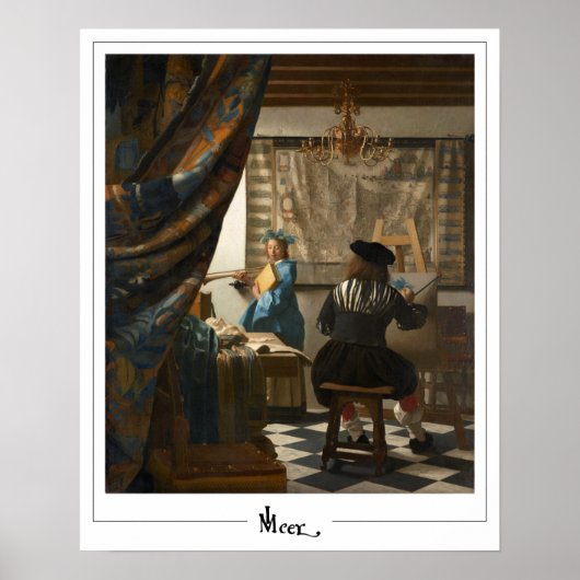 Johannes Vermeer Zedign Art Poster #14 (Voorkant)