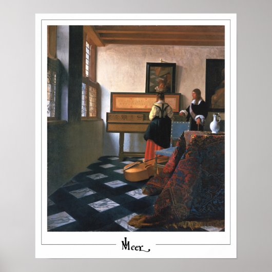 Johannes Vermeer Zedign Art Poster #20 (Voorkant)