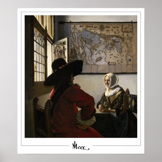 Johannes Vermeer Zedign Art Poster #26 (Voorkant)
