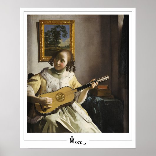 Johannes Vermeer Zedign Art Poster #30 (Voorkant)