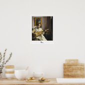 Johannes Vermeer Zedign Art Poster #30 (Keuken)