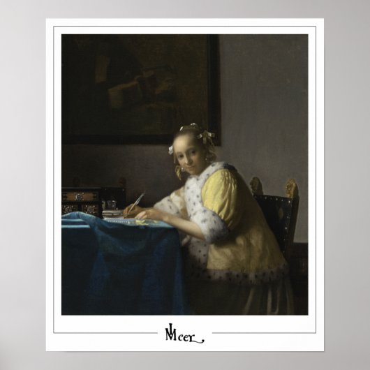 Johannes Vermeer Zedign Art Poster #31 (Voorkant)