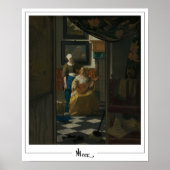 Johannes Vermeer Zedign Art Poster #32 (Voorkant)
