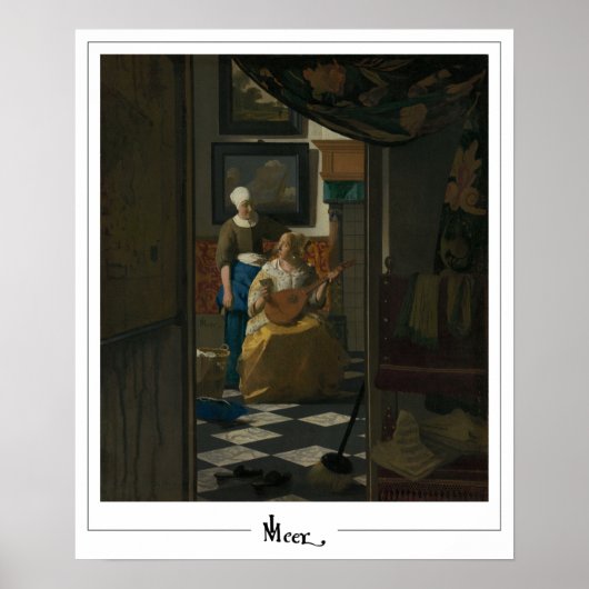 Johannes Vermeer Zedign Art Poster #32 (Voorkant)