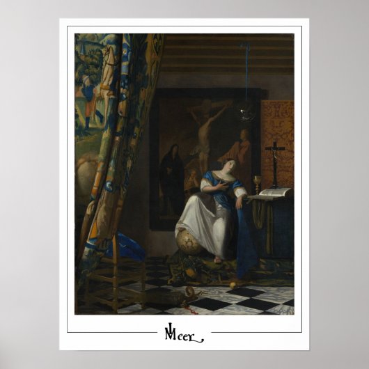 Johannes Vermeer Zedign Art Poster #33 (Voorkant)
