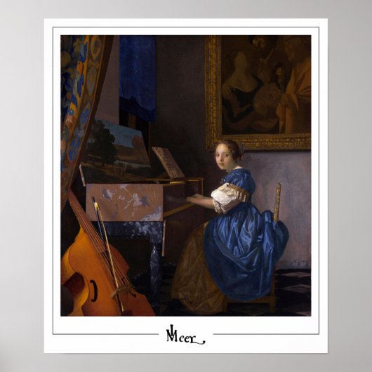 Johannes Vermeer Zedign Art Poster #34 (Voorkant)