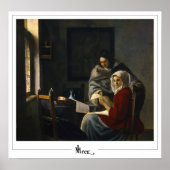 Johannes Vermeer Zedign Art Poster #35 (Voorkant)