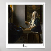 Johannes Vermeer Zedign Art Poster #37 (Voorkant)