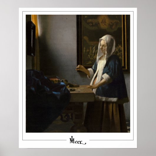 Johannes Vermeer Zedign Art Poster #37 (Voorkant)