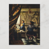 Johannes Vermeer's Kunst van schilderen ongeveer 1 Briefkaart (Voorkant)