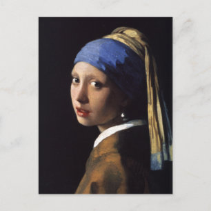 Johannes Vermeer's meisje met een pareltje Briefkaart