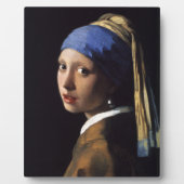 Johannes Vermeer's meisje met een pareltje Fotoplaat (Voorkant)
