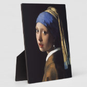 Johannes Vermeer's meisje met een pareltje Fotoplaat (Zijkant)