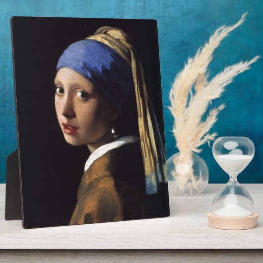 Johannes Vermeer's meisje met een pareltje Fotoplaat (Zijkant)