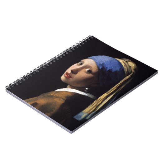 Johannes Vermeer's meisje met een pareltje Notitieboek (Linkerzijde)