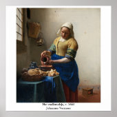 Johannes Vermeer's Milkmaid Poster (Voorkant)