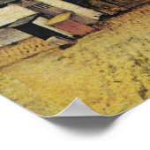 Johannes Vermeer's Street in Delft (circa 1660) Poster (Hoek)