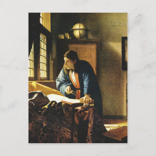 Johannes Vermeer's The Geographer (ongeveer 1669) Briefkaart