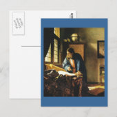 Johannes Vermeer's The Geographer (ongeveer 1669) Briefkaart (Voorkant / Achterkant)