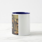 Johannes Vermeer's The Geographer (ongeveer 1669) Mok (Midden)