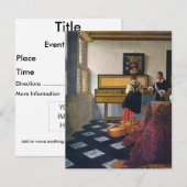 Johannes Vermeer's The Music Lesson (circa 1663) Kaart (Voorkant / Achterkant)