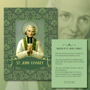 Johannes Vianney, priester van de Heilige Kaarten Visitekaartje