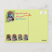 Johannes Zebrahms Zebra Animal Composer Brahms Briefkaart (Achterkant)