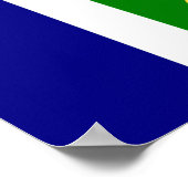 Johannesburg Flag Poster (Hoek)