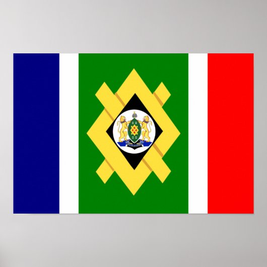 Johannesburg Flag Poster (Voorkant)