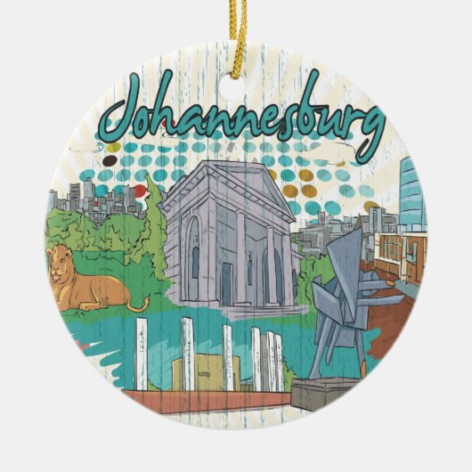 Johannesburg Keramisch Ornament (Voorkant)