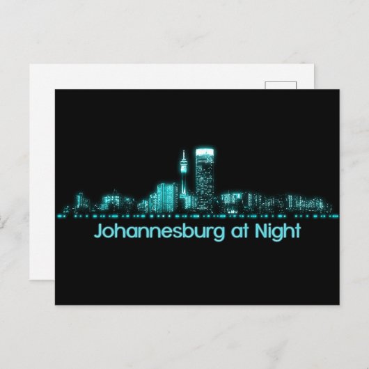 Johannesburg Skyline Briefkaart (Voorkant / Achterkant)