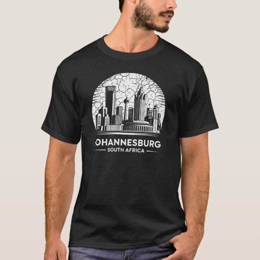 Johannesburg Stad Zuid-Afrika T-shirt (Voorkant)
