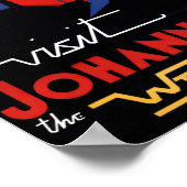 Johannesburg Vintage Travel Poster teruggezet (Hoek)