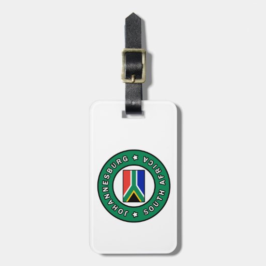 Johannesburg Zuid-Afrika Bagagelabel (Voorkant verticaal)