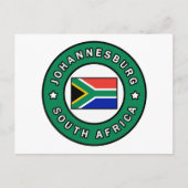 Johannesburg Zuid-Afrika Briefkaart (Voorkant)