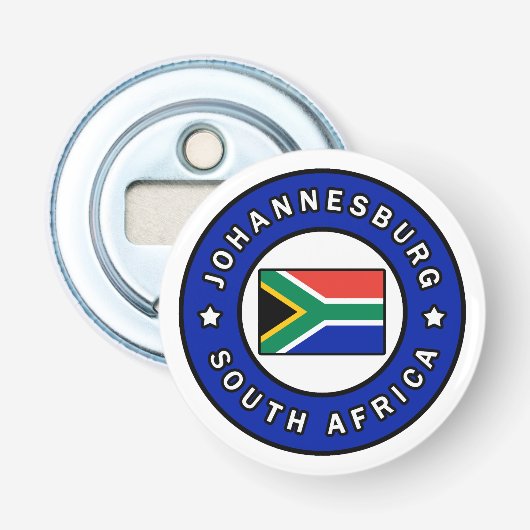 Johannesburg Zuid-Afrika Button Flesopener (Voorkant)