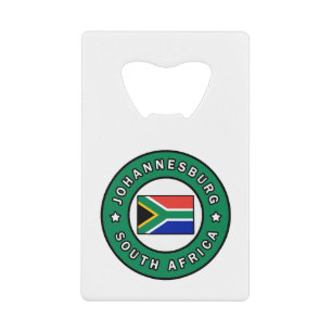 Johannesburg Zuid-Afrika Creditkaart Flessenopener