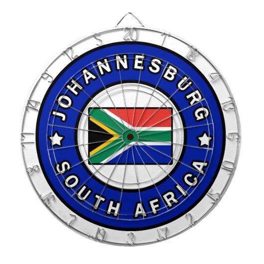 Johannesburg Zuid-Afrika Dartbord (Voorkant)