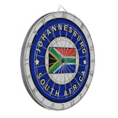 Johannesburg Zuid-Afrika Dartbord (Voorkant Links)