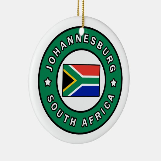 Johannesburg Zuid-Afrika Keramisch Ornament (Rechts)