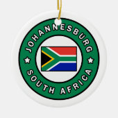 Johannesburg Zuid-Afrika Keramisch Ornament (Voorkant)
