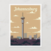 Johannesburg Zuid-Afrika Kunst Reizen Illustratie Briefkaart (Voorkant)