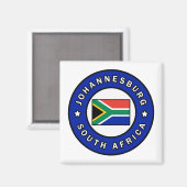 Johannesburg Zuid-Afrika Magneet (Voorkant / Achterkant)
