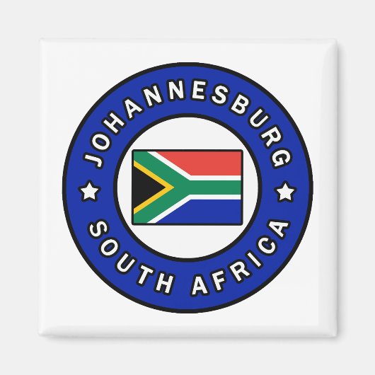 Johannesburg Zuid-Afrika Magneet (Voorkant)
