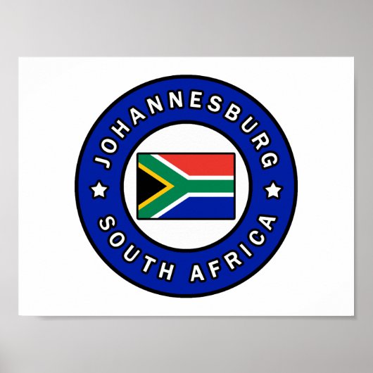 Johannesburg Zuid-Afrika Poster (Voorkant)