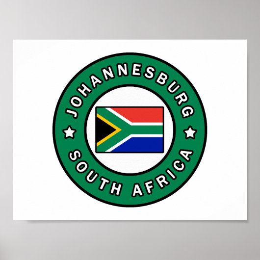 Johannesburg Zuid-Afrika Poster (Voorkant)