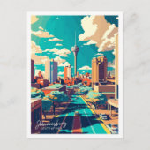 Johannesburg Zuid-Afrika reisillustratie Briefkaart (Voorkant)