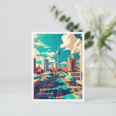 Johannesburg Zuid-Afrika reisillustratie Briefkaart (Staand voorkant)